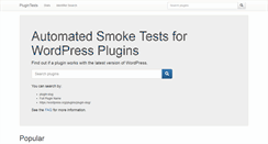 Desktop Screenshot of plugintests.com